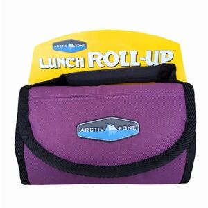 Arctic Zone Lunch Roll-Up Bag Insulated Folds Flat for Storage Expandable Purple